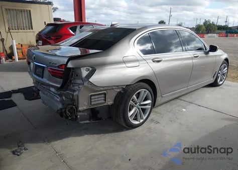 2016 BMW 750I xDrive from USA, damaged, VIN WBA7F2C59GG419673